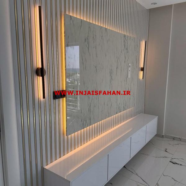 طراحی واجرای تی وی وال مدرن ولوکس دراصفهان
