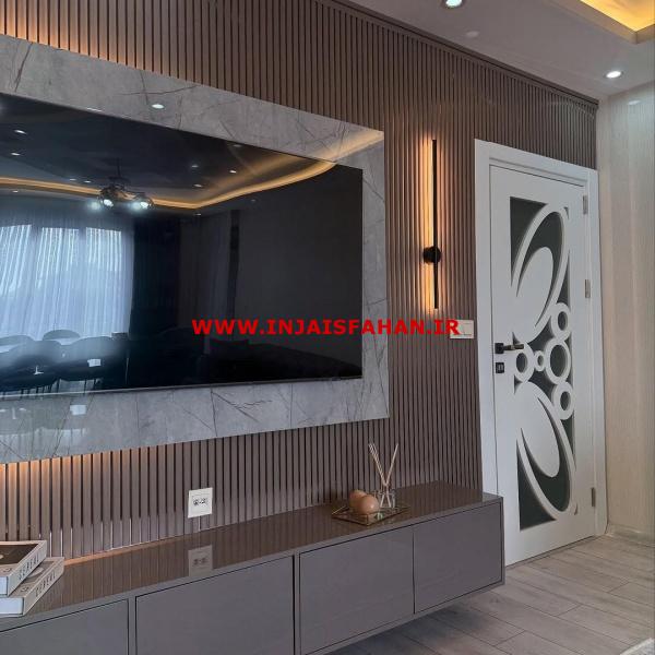 طراحی واجرای تی وی وال مدرن ولوکس دراصفهان