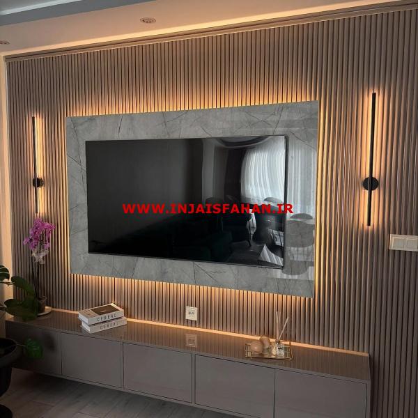 طراحی واجرای تی وی وال مدرن ولوکس دراصفهان
