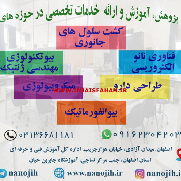 ارائه ی خدمات تخصصی کشت سلول های جانوری