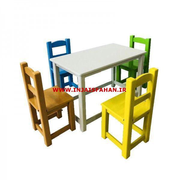 فروش انواع میز و صندلی کودک چوبی و پلی اتیلن