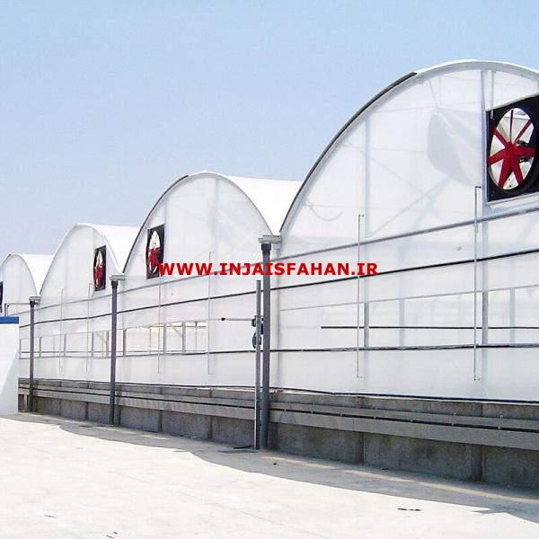 سازه گلخانه صنعتی پیچ و مهره ای