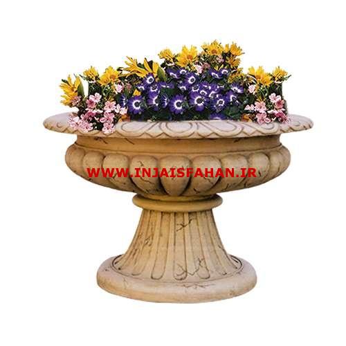 گلدان پایه دار فایبرگلاس زرین کار