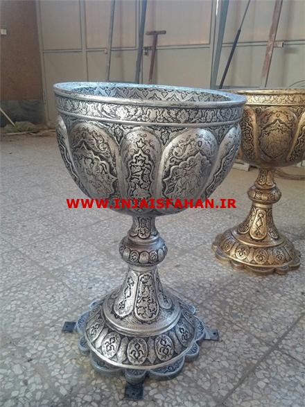 گلدان پایه دار فایبرگلاس زرین کار صفاهان