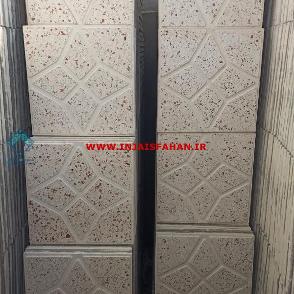 موزاییک حیاطی لوزی سفید – سنگ سفید جوشقان
