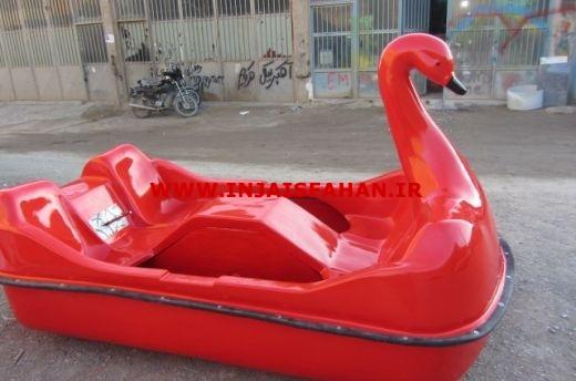 قایق پدالی طرح قو فایبرگلاس