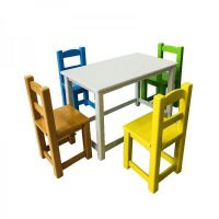 فروش انواع میز و صندلی کودک چوبی و پلی اتیلن